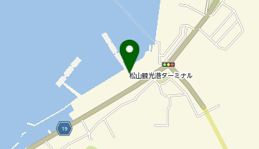 松山観光港の地図画像