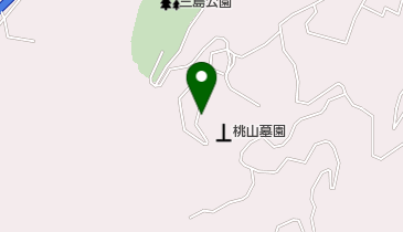 桃山墓園の地図画像