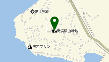 高浜横山緑地の地図画像