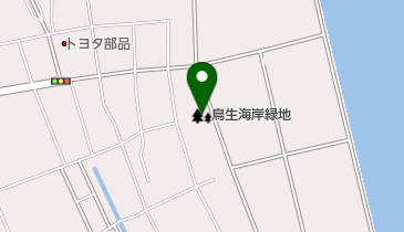 鳥生海岸緑地の地図画像