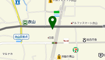 ランドローバー・アプルーブド愛媛の地図画像