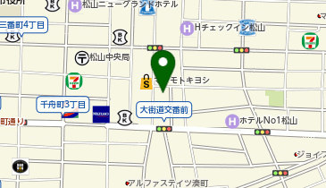 快活CLUB松山大街道店の地図画像
