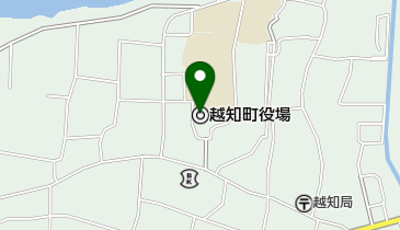 越知町役場の地図画像