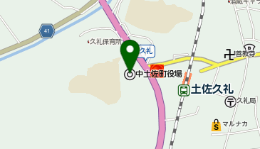 中土佐町役場の地図画像