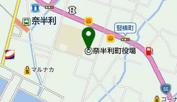 奈半利町役場の地図画像