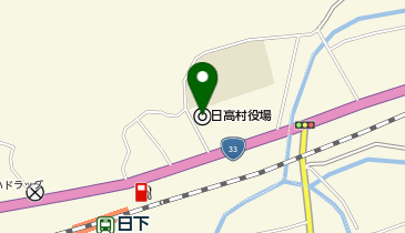 日高村役場の地図画像