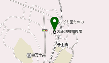 四万十町大正地域振興局の地図画像