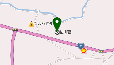 佐川警察署の地図画像