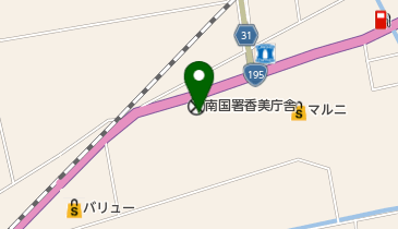 南国警察署香美警察庁舎の地図画像