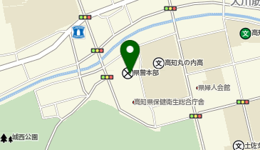 高知県警察本部の地図画像