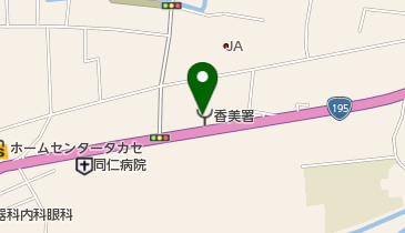 香美市消防本部の地図画像