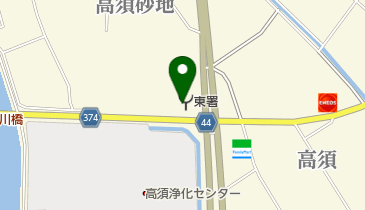 高知市東消防署の地図画像