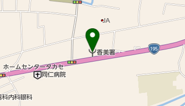 香美市消防署の地図画像