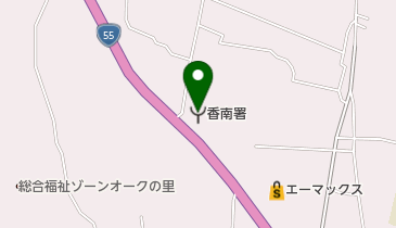 香南市消防署の地図画像