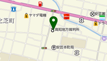 安芸簡易裁判所の地図画像