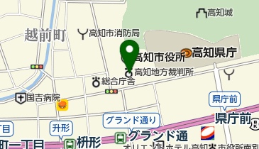 高知簡易裁判所の地図画像