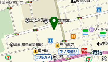 高知みらい科学館の地図画像