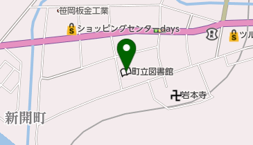 四万十町立図書館の地図画像