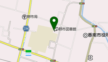 香南市野市図書館の地図画像