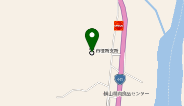 四万十市立図書館西土佐分館の地図画像