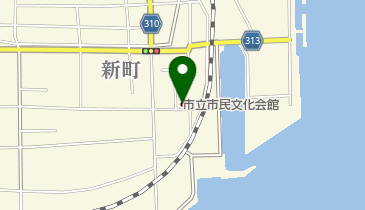 須崎市立市民文化会館の地図画像