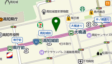 (株)高知放送本社の地図画像