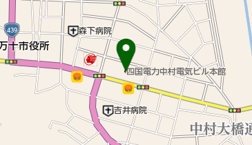 (株)テレビ高知中村支局の地図画像