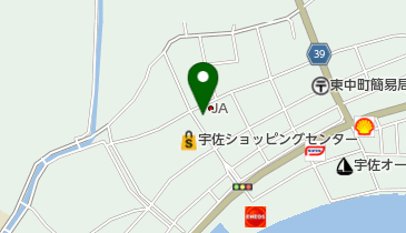 四国銀行宇佐代理店の地図画像