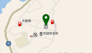 四国銀行大栃代理店の地図画像