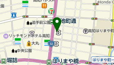 高知信用金庫本店の地図画像