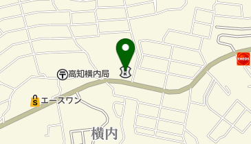 高知信用金庫横内支店の地図画像