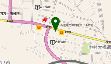 高知信用金庫中村はた支店の地図画像