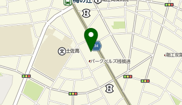 高知信用金庫潮江支店の地図画像