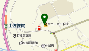 JA高知県佐賀出張所の地図画像