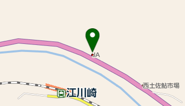 JA高知県西土佐出張所の地図画像