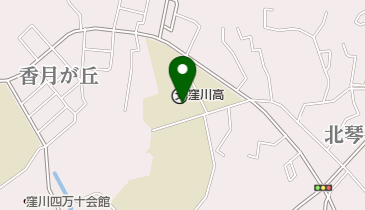 高知県立窪川高校の地図画像