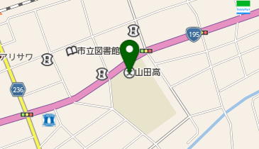 高知県立山田高校の地図画像