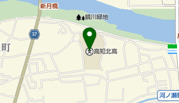 高知県立高知北高校の地図画像