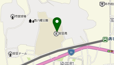 高知県立安芸高校の地図画像