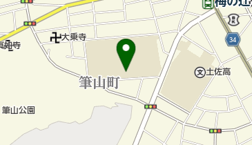 高知市立潮江中学校の地図画像