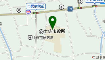 土佐市立高岡中学校の地図画像