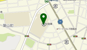 私立土佐中学校の地図画像