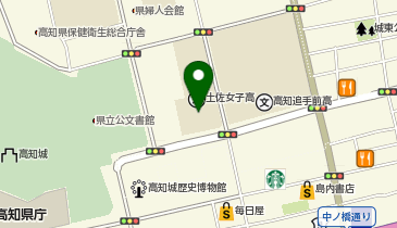 私立土佐女子中学校の地図画像