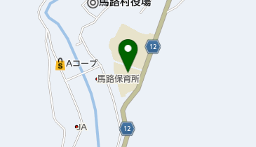 馬路村立馬路小学校の地図画像