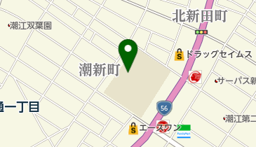 高知市立潮江東小学校の地図画像