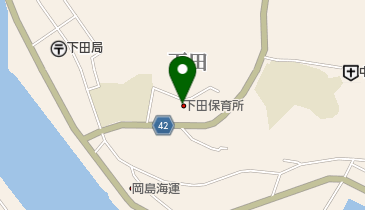 下田保育所の地図画像