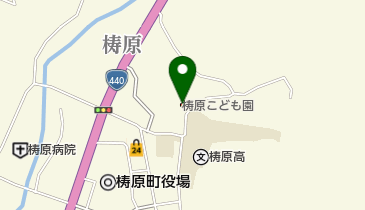 梼原こども園の地図画像