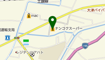 ナンコクスーパー大津店の地図画像