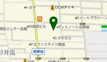 サニーマートとさのさと御座店の地図画像