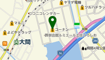 ホームセンターコーナン須崎店の地図画像